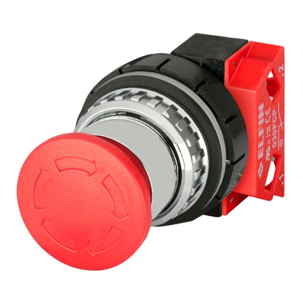 Mushroom push-button Ø 35, twist release, red, N.C. image 1