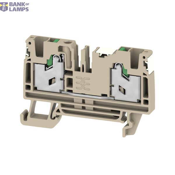 Feed-through terminal block, SNAP IN, dark beige, 4 mm², 32 A, 1000 V, image 1