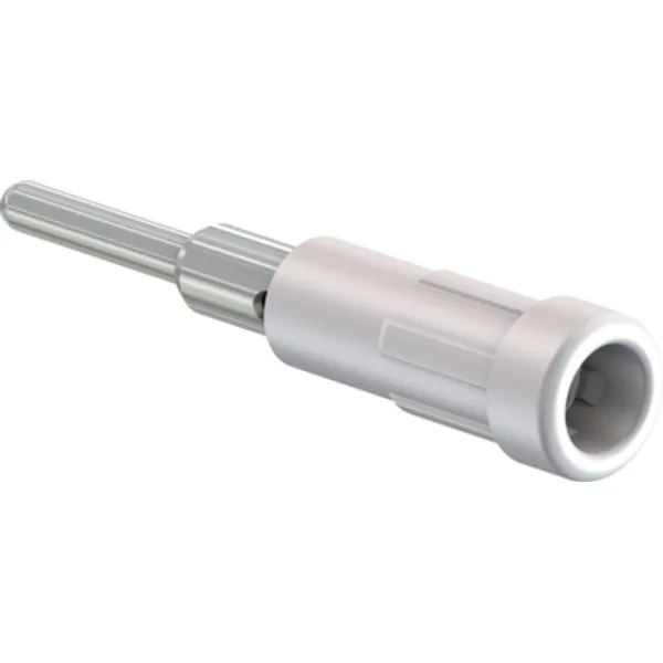 2 mm socket, solder connection, mounting Ø 3.9 mm, white, 63.9318-29 image 1