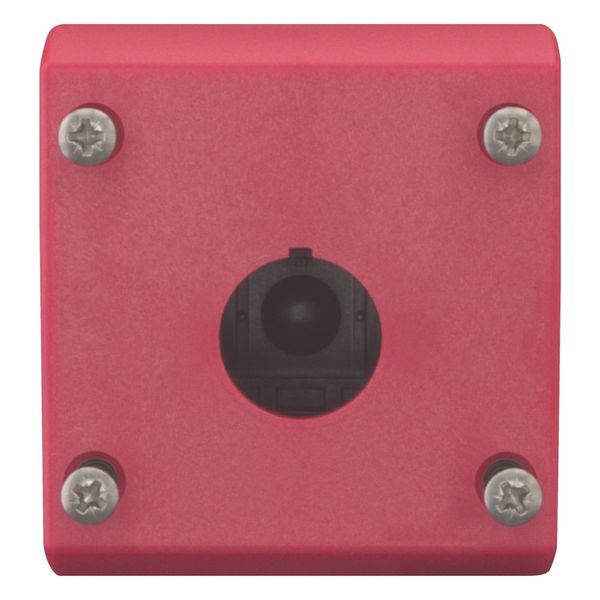 Surface mounting enclosure, black, red cover image 3