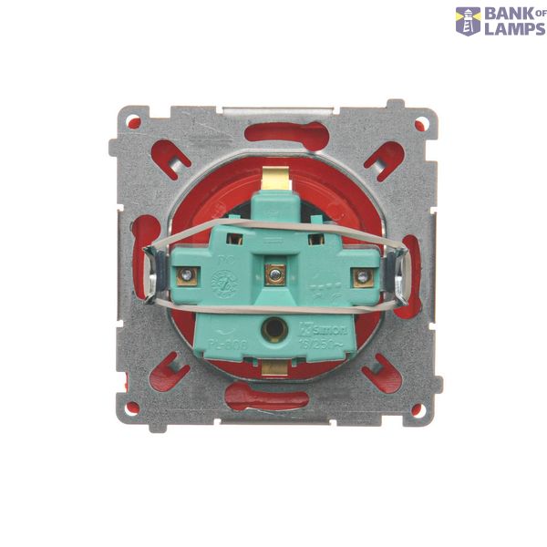 Two-way switch, (module), 16AX, Screw, anthracite, metalic image 1