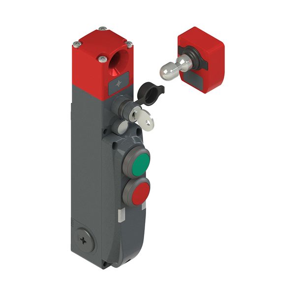 NG series safety switch with lock and integrated control devices, with actuator image 1