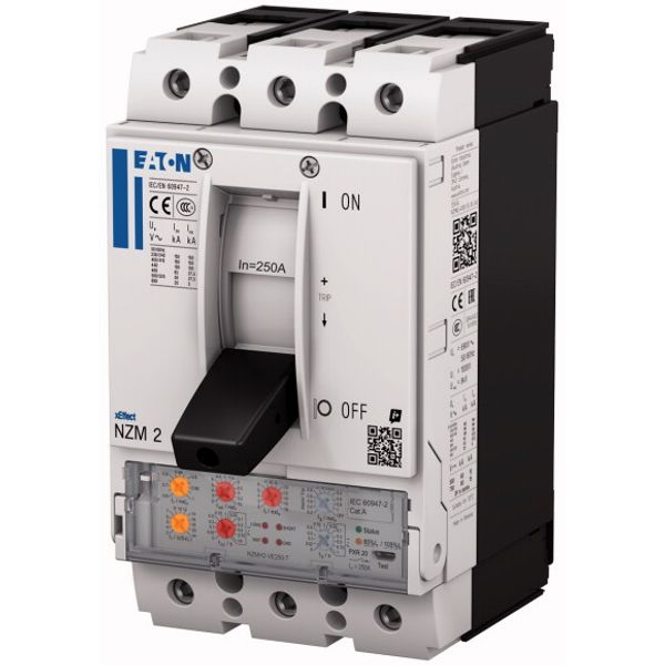 NZMN2-VX250-T NZM2 PXR20 circuit breaker, 250A, 3p, Screw terminal, earth-fault protection image 2