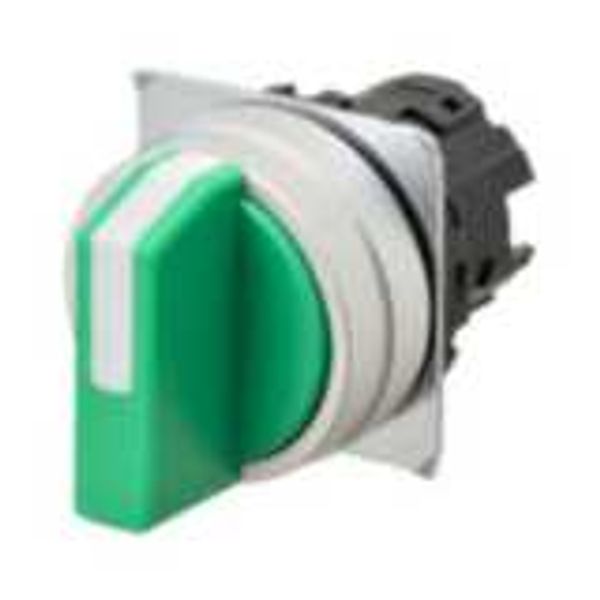 Selector A22NZ Ã˜22, 3 position, NON-Lighted, bezel brushed metal, AUTO A2270530G image 3