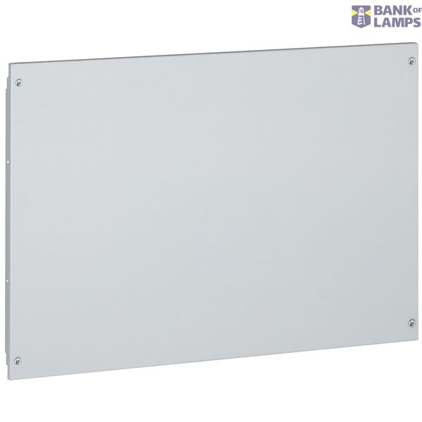 Metal solid faceplate XL³ 4000 - cable sleeve - height 600 mm image 2