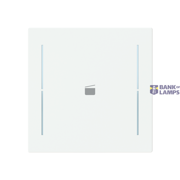 LFS/A.1.70.1-44M Cover plate with legend with Symbol "scene" studio white matt - Trevion® image 1