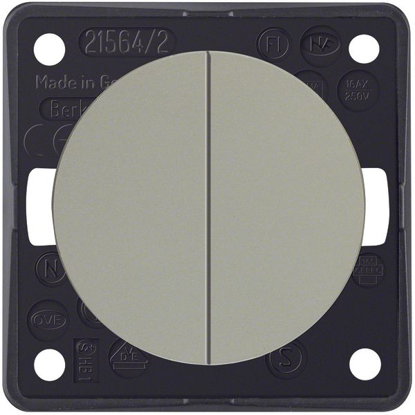 Series switch, common input terminal, Integro - Design Flow/Pure, chr  image 1