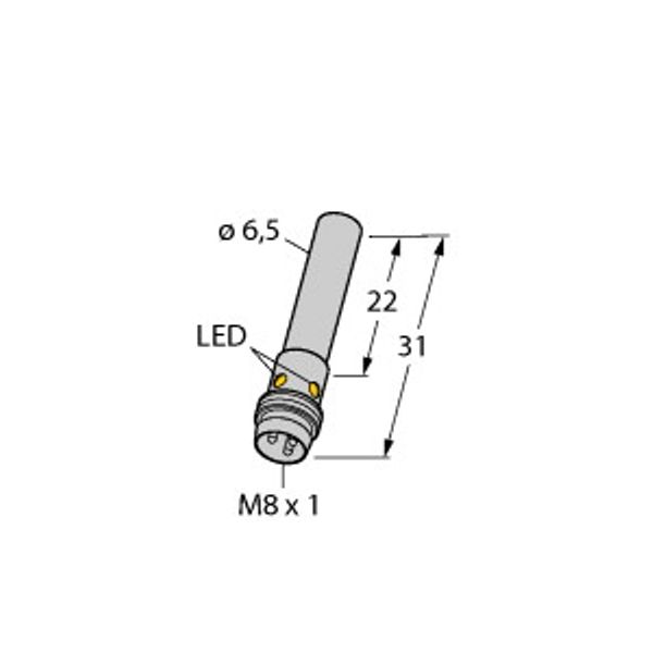 Inductive Sensor With Increased Switching Distance   BI2-EH6.5K-RP6X-V1131 image 1