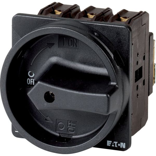 P3-63/EA/SVB-SW/N/HI11 Main switch, P3, 63 A, flush mounting, 3 pole + N, 1 N/O, 1 N/C, STOP function, With black rotary handle and locking ring, Lockable in the 0 (Off) pos image 5