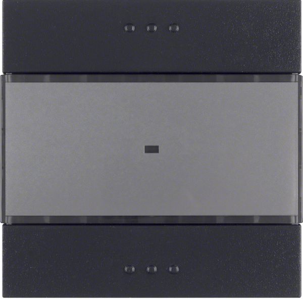 Touch sensor 1-fold comfort with text field, anthracite, matt, B.1/B.3/B.7 image 1
