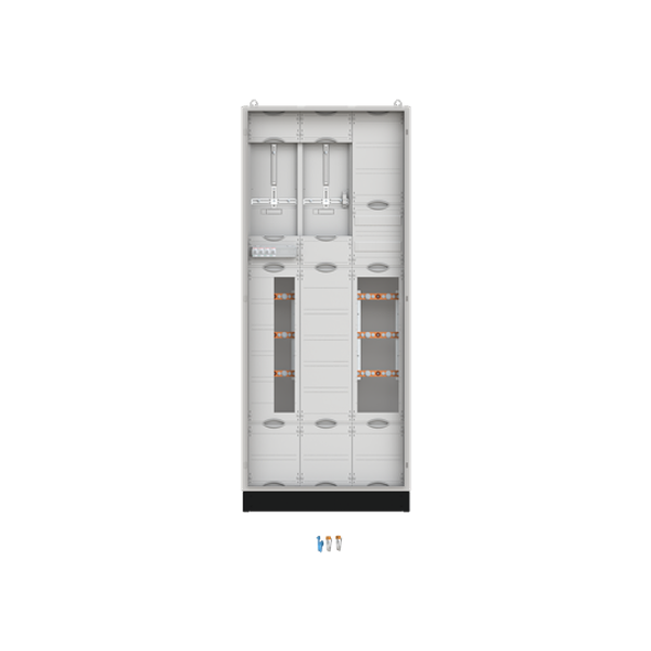 WX32KK11L 12RE 3FB Complete cabinet according to FNN In 420A with three-point fastening image 4