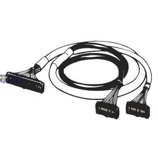 I/O connection cable, unshielded, MIL40 to 2 x MIL20, 2 m, cross-wired XW2Z0507H image 1