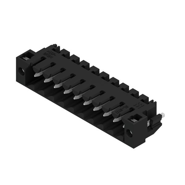 PCB plug-in connector, male header, Solder flange, THT/THR solder connection, 3.50 mm, Number of poles: 10, 180°, Solder pin length (l): 1.5 mm, tinned, black, Box image 2