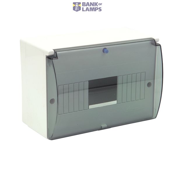 Surface-mounted distribution board - RM 9S (N+PE) with glass image 1