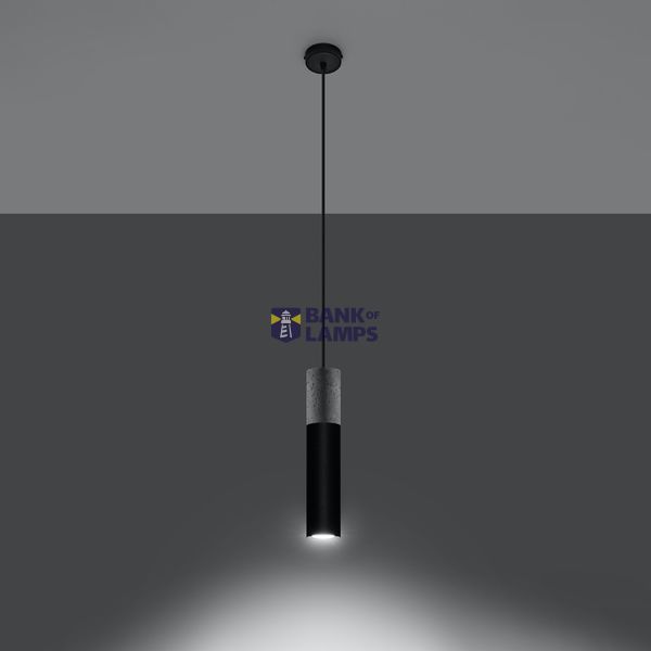 HANGING LAMP BORGIO 1 BLACK GU10 1X40W IP20 image 5