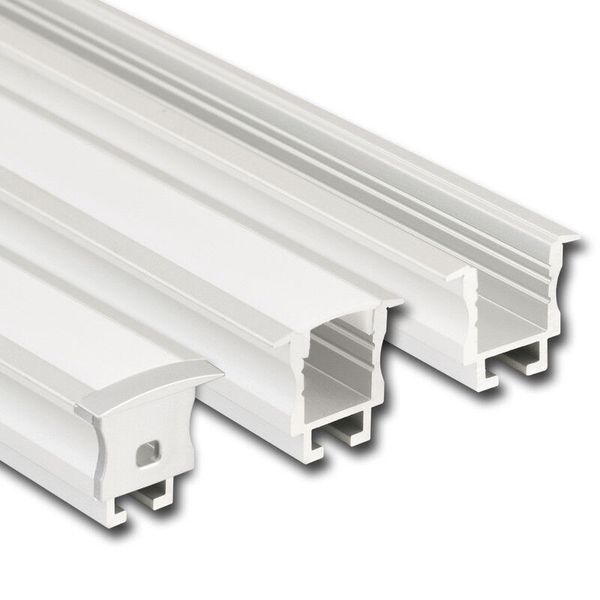 Built-in aluminum profile AC for plasterboard, 24x20mm, without diffuser, 2m image 1