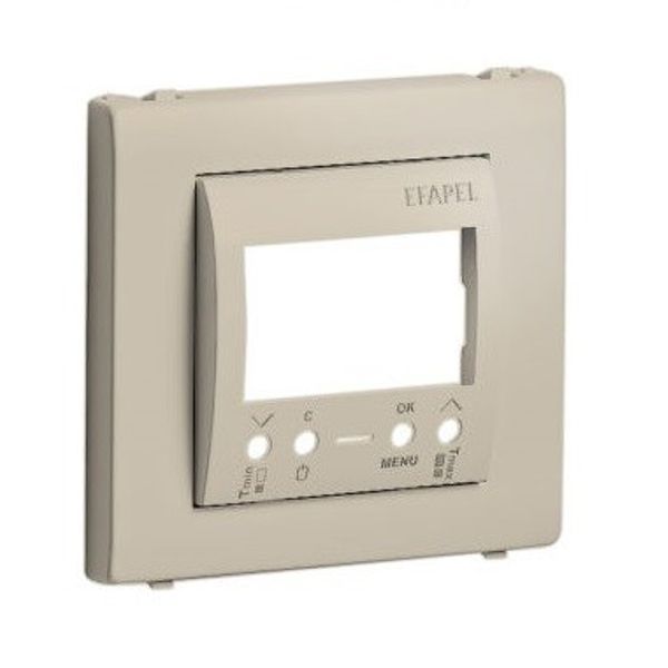 COVER PLATE F/MULTIF CHRONOTHERMOSTAT IVORY image 1