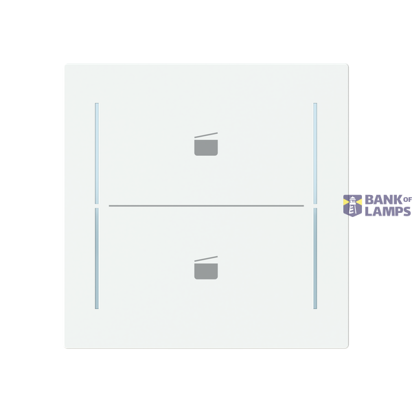 LFST/A.2.70.1-44M Cover plate with legend with Symbol "scene" studio white matt - Trevion® image 1