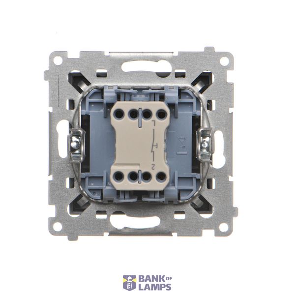 Single shielded computer socket RJ45 category 6 with anti-dust cover, (module), beige image 2