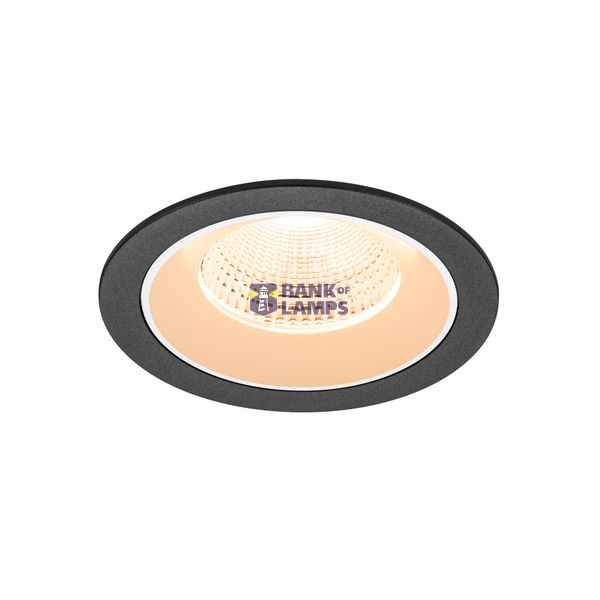 NUMINOS© L recessed ceiling light 2700K 55ø IP20 round bl/wh image 1