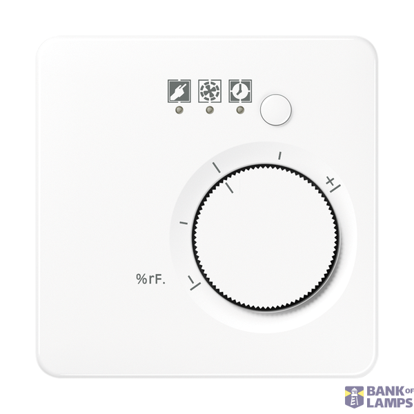 Central plate for hygrostat, thermoplastic, CD series, alpine white image 1