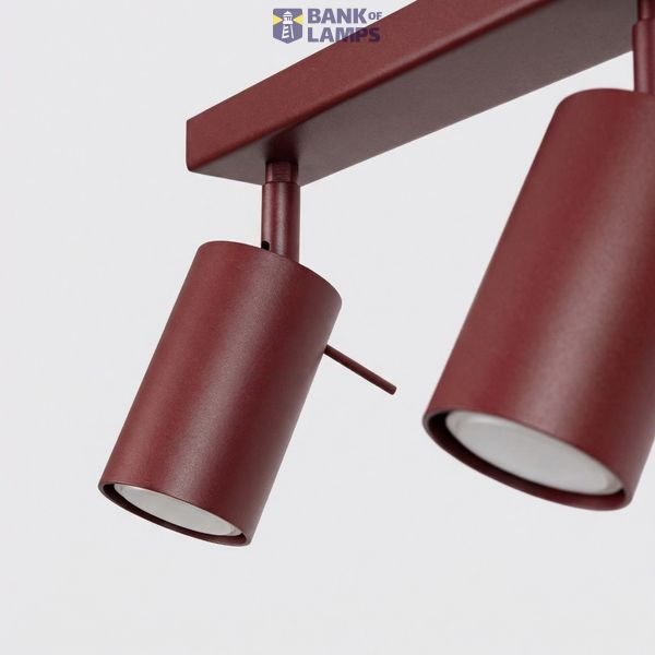 Ceiling lamp RING 4L burgundy image 6
