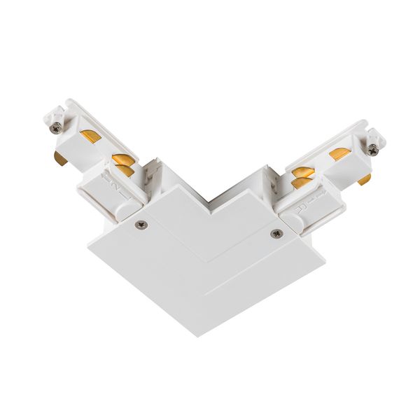L-connector  S-TRACK 3-phase-recessed rail ,IP20,white image 1