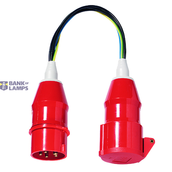 FTC00001236D 1236D  Adapter for leakage current, 32 A, 5-pole CEE image 1