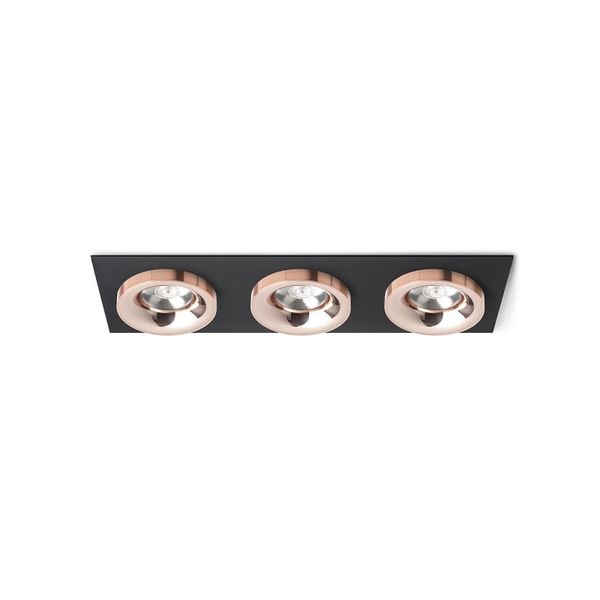 SHARM SQ III recessed black copper/copper 230V LED 3x10W 24° 3000K image 1