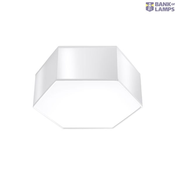 CEILING LAMP SUNDE 11 WHITE E27 2X60W IP20 image 2