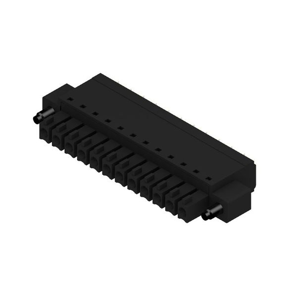 PCB plug-in connector, female plug, 3.81 mm, Number of poles: 12, 180°, PUSH IN with actuator, Clamping range, max. : 1.5 mm², Box image 1
