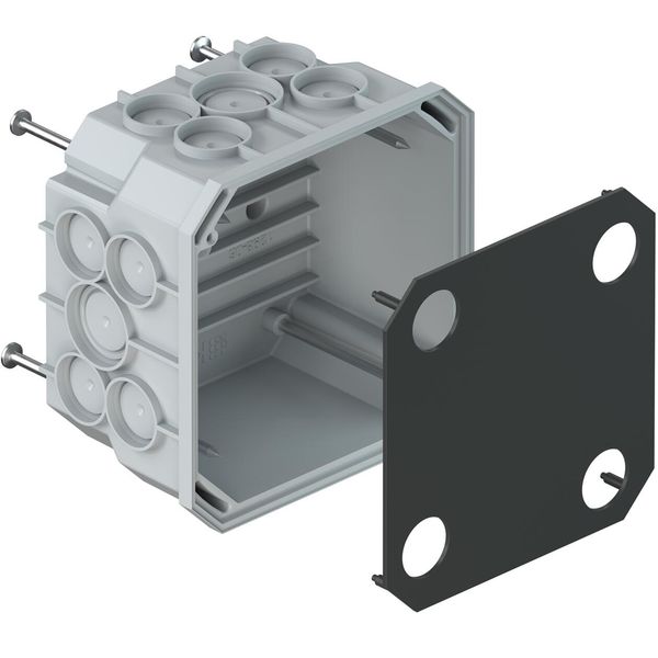 Flush mounting junction box 115x115x76 mm image 2