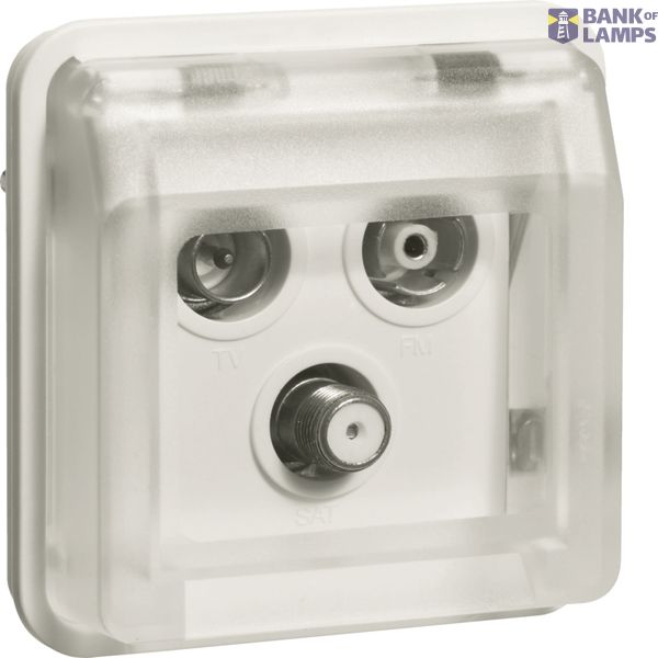 Radio/TV/satellite, terminal box, W.1, polar white image 1
