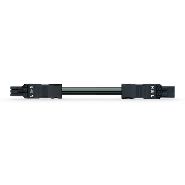 pre-assembled interconnecting cable Eca Socket/plug black image 1
