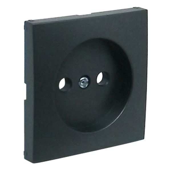 COVER PLATE F/SINGLE PHASE SOCKET GRAY image 2