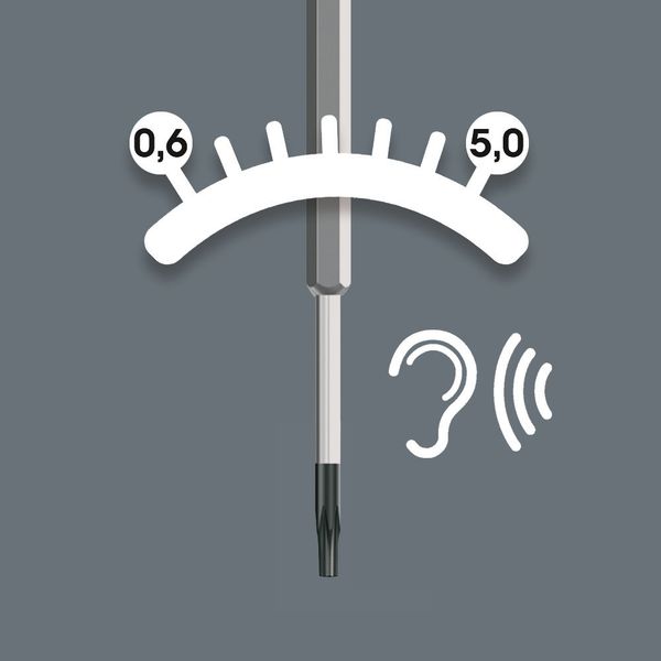 300 Draaimoment-indicator TORX, TX 7 x 0,9 Nm image 2