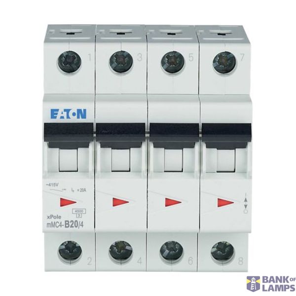 mMC4-B20/4 Eaton Moeller series xPole (Style 5) - mMC4/6/M MCB image 1