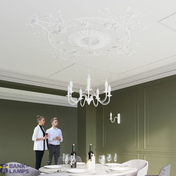 MINERVA CHANDELIER 5 WHITE E14 5X40W IP20 image 6