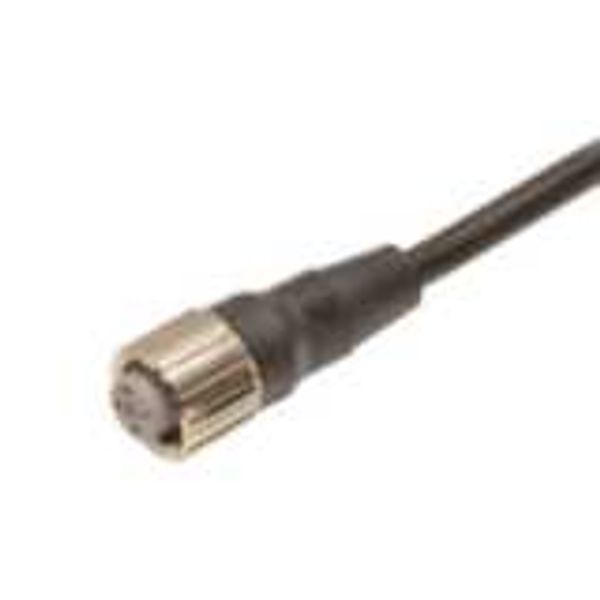 Sensor cable, M12 straight socket (female), 4-poles, A coded, PVC fire XS2F0715E image 3