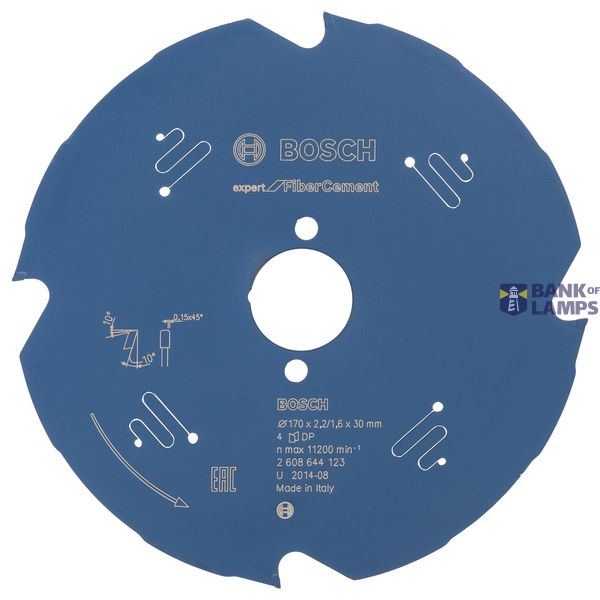 Circular saw blade Expert for Fiber Cement 170 x 30 x 2,2 mm, 4 image 1