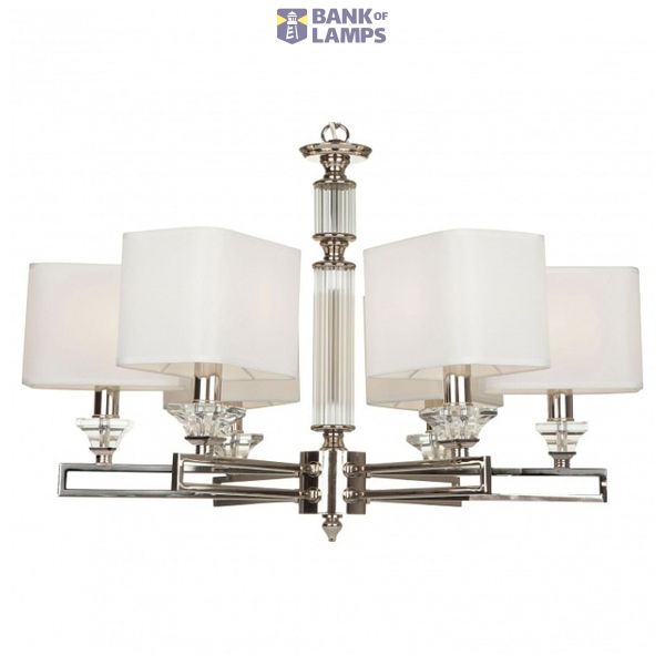 Neoclassic Ontario Chandelier Chrome image 1