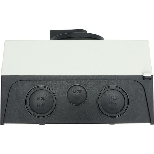 P3-63/I4/SVB-SW Main switch, P3, 63 A, surface mounting, 3 pole, STOP function, With black rotary handle and locking ring, Lockable in the 0 (Off) position image 61