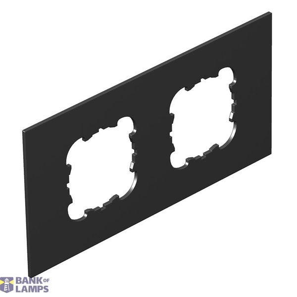 Cover plate 2x EKR for T4L/T8NL Polyamide Graphite black RAL 9011 image 1