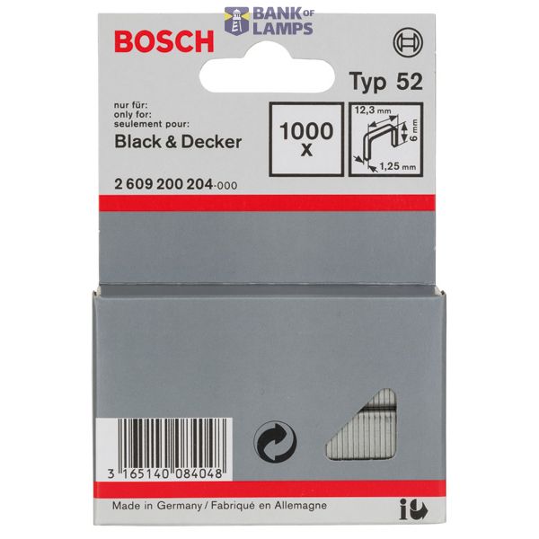 Fine wire staple, type 52 12.3 x 1.25 x 6 mm image 2