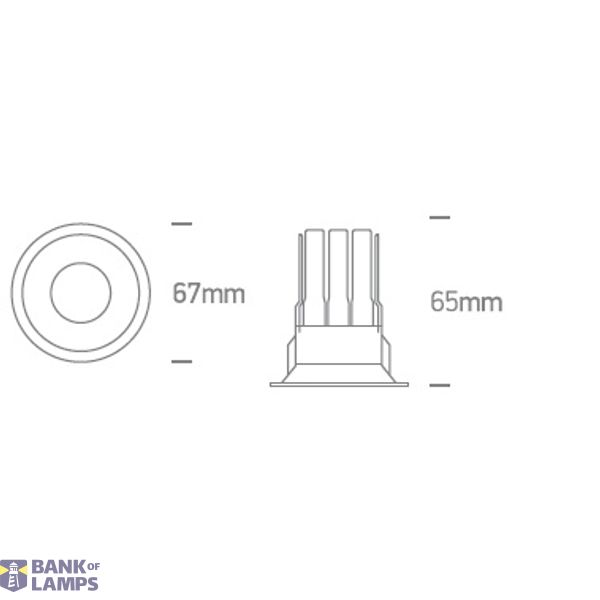 BLACK 6,5W CCTV IP65 700mA DARK LIGHT image 2