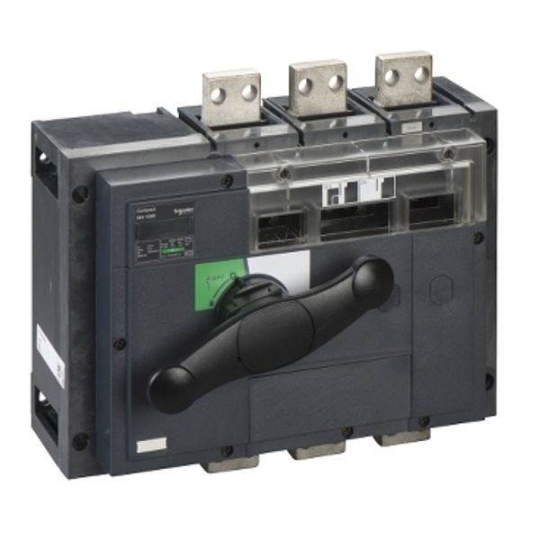 switch disconnector, Compact INV1000, visible break, 1000 A, standard version with black rotary handle, 3 poles image 2