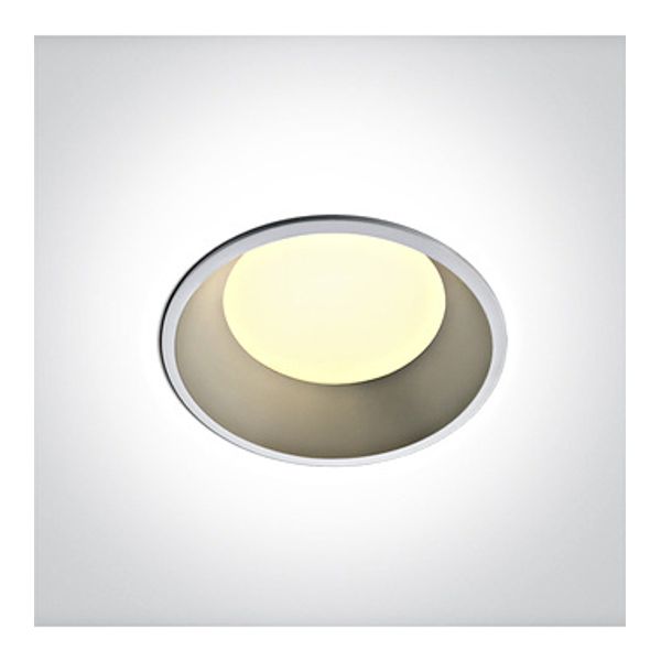 10109FD/W/V WHITE 9W CCTV IP65 230V DARK LIGHT image 1