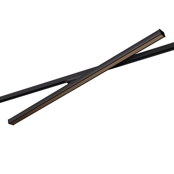 3-PHASE OBLONG TRACK LAMP FARO 118 BLACK LED 2700K-3200K-4000K 40W 4800LM image 1