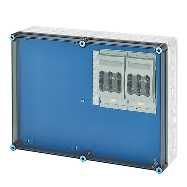Mi load separator box IP65, 2x160A NH00 3p op Rail 400A 5-pin, 600x450 (Mi 6627) image 2