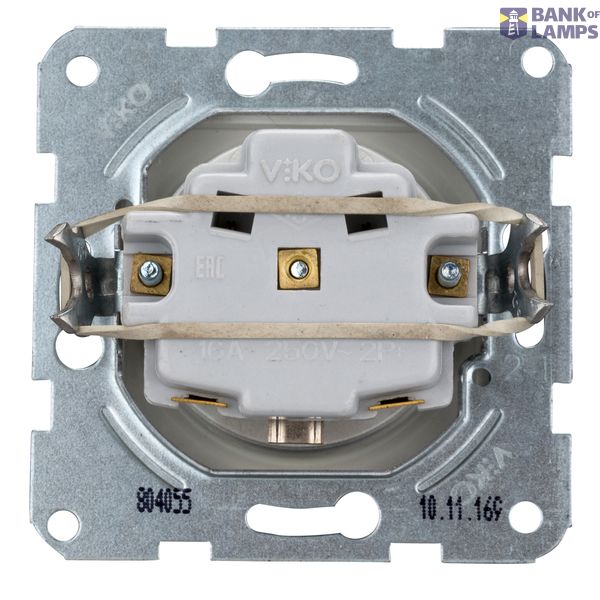Pin socket outlet, screw clamps, silver image 3